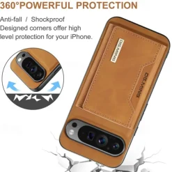 Phone Case For Pixel 9 Pro Pixel 9 Pro XL Pixel 8 Pro Pixel 8 Pixel 9 Pixel 7 Pixel 7 Pro Pixel 6 Pixel 6 Pro Pixel Fold Back Cover with Stand Holder Detachable Magnetic Retro TPU PU Leather