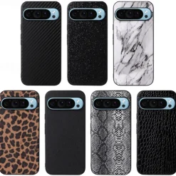 Phone Case For Pixel 8 Pro Pixel 8 Pixel 9 Pixel 7 Pixel 7 Pro Pixel 6 Pixel 6 Pro Back Cover Magnetic Support Wireless Charging Shockproof Retro TPU PC PU Leather