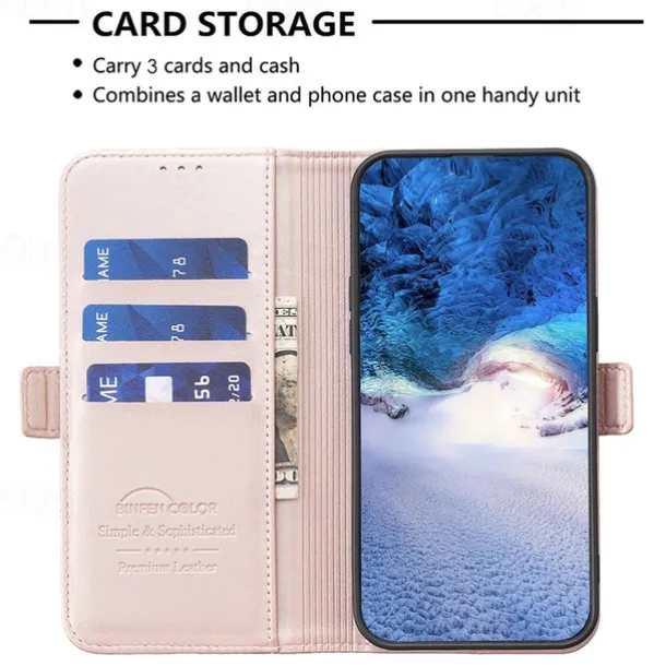Phone Case For S25 S24 S23 S23 FE S22 S21 Ultra Plus A55 5G A35 5G A25 A15 Wallet Case with Stand Holder Card Slot Shockproof Retro TPU PU Leather