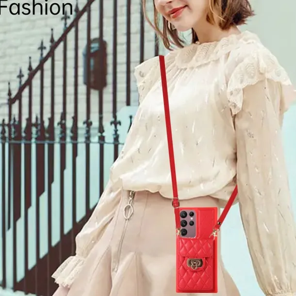 Phone Case For S25 S24 S23 S22 S21 FE S21 Ultra Plus A14 A34 A54 A53 Back Cover with Stand Holder with Lanyard Card Slot Retro TPU PU Leather