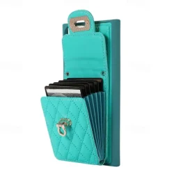 Phone Case For S25 S24 S23 S22 S21 FE S21 Ultra Plus A14 A34 A54 A53 Back Cover with Stand Holder with Lanyard Card Slot Retro TPU PU Leather