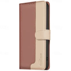 Phone Case For Samsung Galaxy S24 S23 S23 FE S22 S21 Ultra Plus A55 5G A35 5G A25 A15 A14 Back Cover with Stand Holder Card Slot Shockproof Retro TPU PU Leather