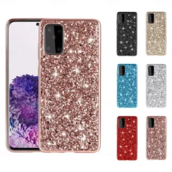 Phone Case For Samsung Galaxy S25 S24 S23 S22 S21 FE S21 Ultra Plus A34 S20 A32 A52 Back Cover Glitter Shine Glitter Shine TPU