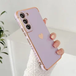 Phone Case For Samsung Galaxy S25 S24 S23 S22 S21 FE S21 Ultra Plus A14 A34 A54 A53 Classic Series Plating Full Body Protective Dustproof Solid Colored TPU