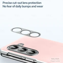 Phone Case For Samsung Galaxy Z Fold 5 Z Fold 4 Back Cover Magnetic Adsorption Support Wireless Charging Shockproof Retro PC PU Leather