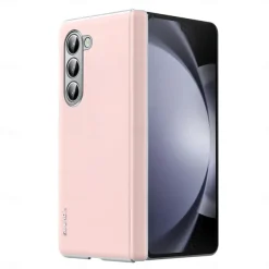 Phone Case For Samsung Galaxy Z Fold 5 Z Fold 4 Back Cover Magnetic Adsorption Support Wireless Charging Shockproof Retro PC PU Leather