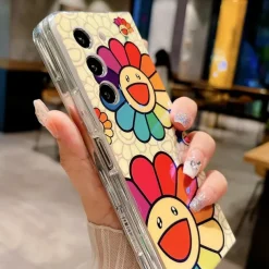 Phone Case For Samsung Galaxy Z Fold 6 Z Fold 5 Z Fold 4 Z Fold 3 Back Cover Ultra Thin Shockproof Flower Floral TPU