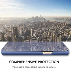 Phone Case For Samsung Galaxy S24 S23 S22 Plus Ultra S21 FE A73 A33 A52 Full Body Case Flip with Stand Holder Flip Mirror PC PU Leather