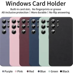 Phone Case For Samsung Galaxy S25 S24 S23 Ultra Plus S22 Plus Ultra Flip Cover Card Slot Shockproof Retro PC PU Leather