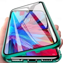 Phone Case For Samsung Galaxy A34 A54 A53 A13 A32 Magnetic Adsorption with Screen Protector Magnetic Full Body Protective Transparent Tempered Glass Metal