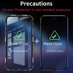 Phone Case For Samsung Galaxy S25 S24 S23 S22 S21 FE S21 Ultra Plus A14 A34 A54 A53 Full Body Case Magnetic Adsorption with Screen Protector Magnetic Full Body Protective Transparent Tempered Glass