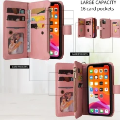 Phone Case For Samsung Galaxy S25 S24 S23 S23 FE S22 S21 Ultra Plus A55 5G A35 5G A25 A15 Wallet Case Zipper Full Body Protective with Wrist Strap Retro TPU PU Leather