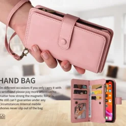 Phone Case For Samsung Galaxy S25 S24 S23 S23 FE S22 S21 Ultra Plus A55 5G A35 5G A25 A15 Wallet Case Zipper Full Body Protective with Wrist Strap Retro TPU PU Leather