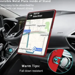 Phone Case For Samsung Galaxy Z Fold 7 Z Fold 6 Z Fold 5 Z Fold 4 Z Fold 3 Full Body Case Flip Ring Holder Dustproof Solid Colored TPU