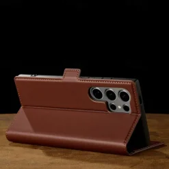 Phone Case For Samsung Galaxy S25 S24 S23 S23 FE S22 S21 Ultra Plus A55 5G A35 5G A15 A14 Back Cover Wallet Case with Stand Holder Magnetic Card Slot Retro TPU PU Leather