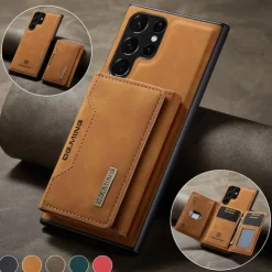 Phone Case For Samsung Galaxy S25 S24 S23 S22 Plus Ultra S23 FE A55 5G A35 5G A15 A14 A34 Wallet Case Wallet Magnetic Full Body Protective PU Leather