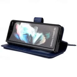 Phone Case For Samsung Galaxy Z Fold 5 Z Fold 4 Z Fold 3 Wallet Case Magnetic Full Body Protective Kickstand Retro TPU PU Leather