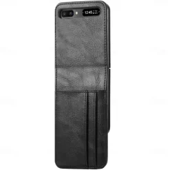 Phone Case For Samsung Galaxy Z Flip 7 Z Flip 6 Z Flip 5 Z Flip 4 Z Flip 3 Full Body Case Dustproof Shockproof Solid Colored PU Leather