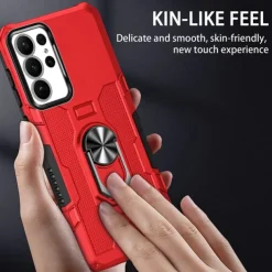 Phone Case For Samsung Galaxy S24 S24 FE S23 S22 S21 Ultra Plus A55 5G A35 5G A25 A15 A34 Back Cover Ring Holder Magnetic Shockproof Retro PC