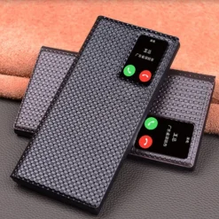 Phone Case For Samsung Galaxy S23 Ultra S22 Ultra Flip Cover Auto Sleep Wake Magnetic Warm Genuine Leather