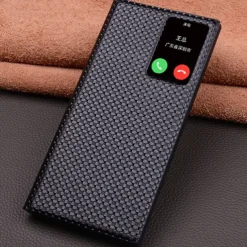 Phone Case For Samsung Galaxy S23 Ultra S22 Ultra Flip Cover Auto Sleep Wake Magnetic Warm Genuine Leather