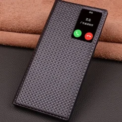 Phone Case For Samsung Galaxy S23 Ultra S22 Ultra Flip Cover Auto Sleep Wake Magnetic Warm Genuine Leather