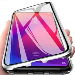 Phone Case For Samsung Galaxy S25 S24 S23 Ultra Plus S22 Plus Ultra A14 A34 A54 A53 A33 A13 Magnetic Adsorption with Screen Protector Transparent Magnetic Transparent Tempered Glass Metal