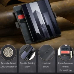 Phone Case For Samsung Galaxy Z Fold 7 Z Fold 6 Z Fold 5 Z Fold 4 Flip Cover with Stand Holder Magnetic Card Slot Retro TPU PU Leather