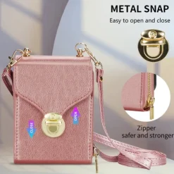 Phone Case For Samsung Galaxy Z Flip 6 Z Flip 5 Z Flip 4 Z Flip 3 Back Cover Flip Cover Zipper with Lanyard Card Slot Retro PC PU Leather