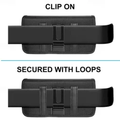 Phone Holster Case Nylon Cell Phone Belt Clip 4.7-6.8inch Pouch Carrying Case Waist Bag