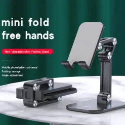 Phone Stand Cell phone tablet universal three-stage foldable lift Flexible Table Desktop Adjustable Cell Smartphone Stand