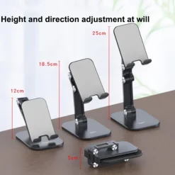 Phone Stand Cell phone tablet universal three-stage foldable lift Flexible Table Desktop Adjustable Cell Smartphone Stand