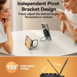 Phone Stand Portable Anti-Slip Suction Cup Phone Holder for Office Desk Selfies / Vlogging / Live Streaming Compatible with All Mobile Phone Phone Accessory