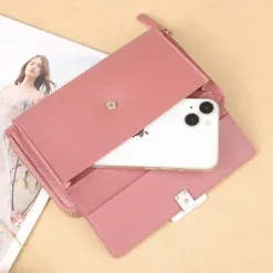 Phone wallet Handbag Small Crossbody Bag for Women Cell Phone Purse Ladies Shoulder Handbags Wallet Purse with Credit Card Slots For iPhone 15 Samsung Univesal Phone Bag