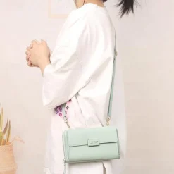 Phone wallet Handbag Small Crossbody Bag for Women Cell Phone Purse Ladies Shoulder Handbags Wallet Purse with Credit Card Slots For iPhone 15 Samsung Univesal Phone Bag