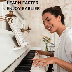 Piano Notes Guide For Beginner Removable Piano Keyboard Note Labels For Learning 88-Key Full Size Made Of Silicone No Need Stickers Reusable For Kids Student