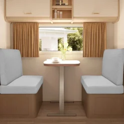 2-Piece RV Dinette Cushion Covers Stretch T-Shaped Sofa Cushion Covers - Elastic Slipcovers for Camper Seats - Durable and Easy to Fit RV Furniture Protection