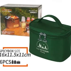 6-Piece Set Travel Spice Kit Spice Containers for Camping Portable Spice Kit Camping Salt Pepper Shakers Camping Spice Containers Seasoning Storage with Bag for Home Kitchen Camping BBQ Traveling