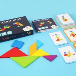 60-Piece Wooden Educational Jigsaw Puzzle Game for Kids Learning Geometry Mathematics and More - Perfect Halloween and Christmas Gift