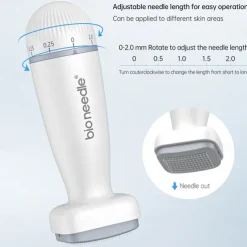 120Pin Bio Needle Derma Stamp For Hair Growth Adjustable Needle Length Microneedling For Skincare