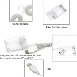 Pink Heart Neon Sign LED Light Battery Operated / USB Powered Table and Wall Decor Lamp for Dorm Girl's Room Mothers Day Valentine's Day Party Birthday Home Christmas Decoration