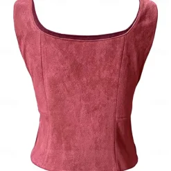 Pirate Viking Retro Vintage Medieval Renaissance Suede Vest Women's Costume Vintage Cosplay LARP Top Halloween