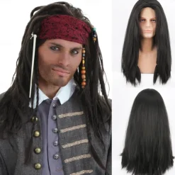 Pirate Wig for Adults Cosplay Party Wigs Halloween Wigs