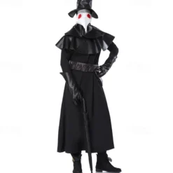 Plague Doctor Halloween Cosplay Costume Masquerade Steampunk Adults' Men's Women's Masquerade Mardi Gras Easy Halloween Costumes Dress Up