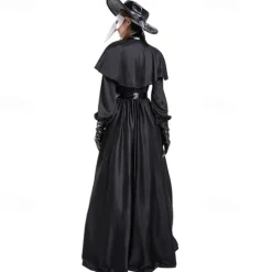 Plague Doctor Halloween Cosplay Costume Masquerade Steampunk Adults' Men's Women's Masquerade Mardi Gras Easy Halloween Costumes Dress Up