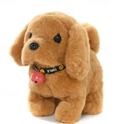 Plush Dog Stuffed Animal Interactive Dog Robot Robotic Dog Barking Touch Control Electronic Pet Robot Puppy Toy Animated Dog for Girl Baby Kid