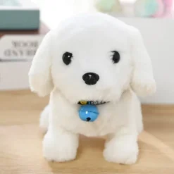 Plush Dog Stuffed Animal Interactive Dog Robot Robotic Dog Barking Touch Control Electronic Pet Robot Puppy Toy Animated Dog for Girl Baby Kid