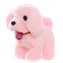 Plush Dog Stuffed Animal Interactive Dog Robot Robotic Dog Barking Touch Control Electronic Pet Robot Puppy Toy Animated Dog for Girl Baby Kid