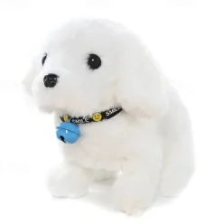 Plush Dog Stuffed Animal Interactive Dog Robot Robotic Dog Barking Touch Control Electronic Pet Robot Puppy Toy Animated Dog for Girl Baby Kid