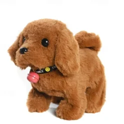 Plush Dog Stuffed Animal Interactive Dog Robot Robotic Dog Barking Touch Control Electronic Pet Robot Puppy Toy Animated Dog for Girl Baby Kid